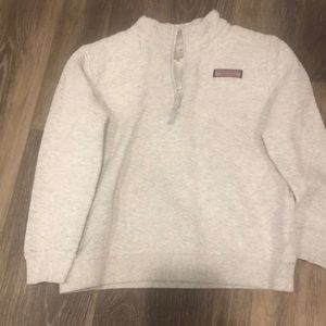 Gray quarter zip